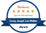 Logo Recognizing Walker, Billingsley & Bair's affiliation with AVVO Reviews
